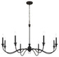 Minka-Lavery - 6258-076 - Eight Light Chandelier - Halifax County - Textured Black