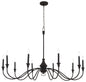 Minka-Lavery - 6259-076 - Ten Light Chandelier - Halifax County - Textured Black