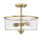 Craftmade - 50552-SB - Two Light Convertible Semi Flush - Bolden - Satin Brass