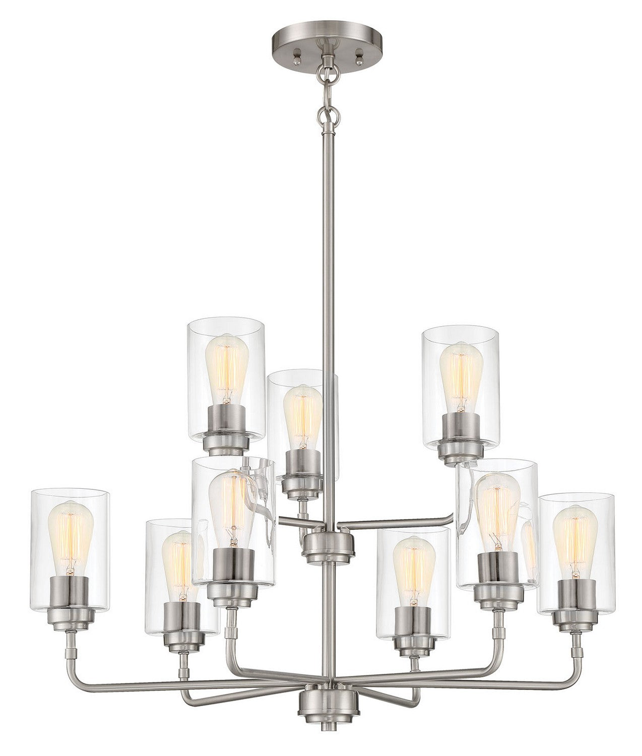 Craftmade - 56029-BNK - Nine Light Chandelier - Stowe - Brushed Polished Nickel