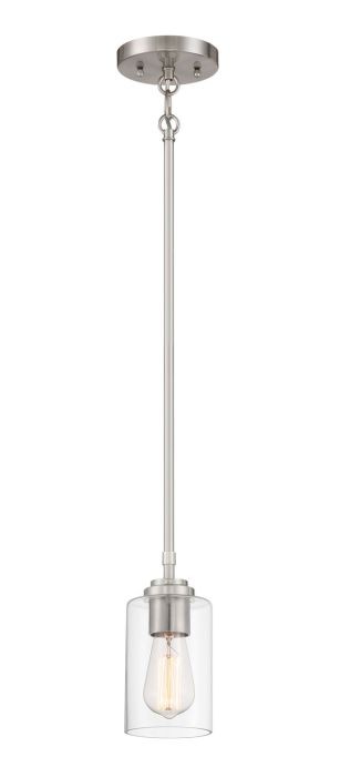 Craftmade - 56091-BNK - One Light Mini Pendant - Stowe - Brushed Polished Nickel