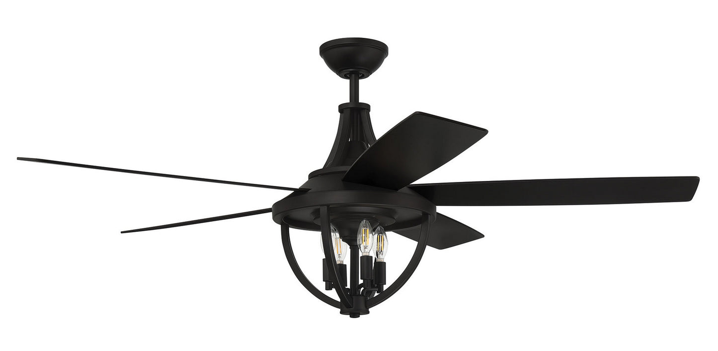 Craftmade - NSH56FB5 - 56"Ceiling Fan - Nash - Flat Black