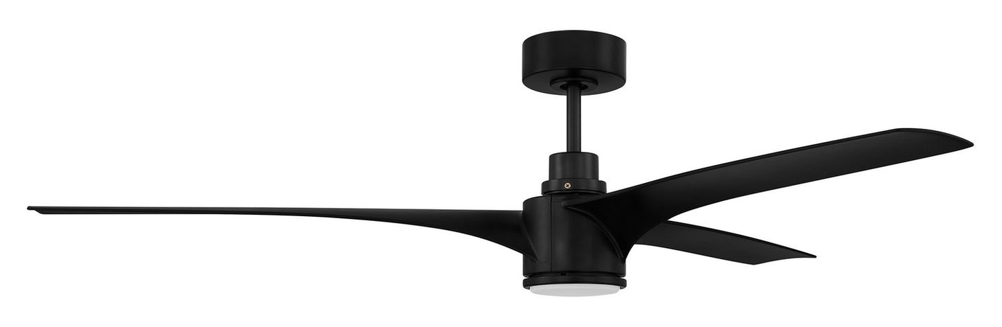 Craftmade - PHB60FB3 - 60"Ceiling Fan - Phoebe Indoor/Outdoor - Flat Black