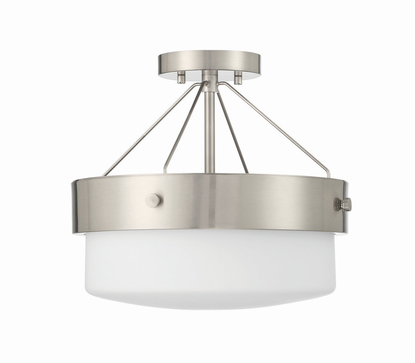 Craftmade - XS3213-BNK - Two Light Flushmount - Oak Street - Brushed Polished Nickel