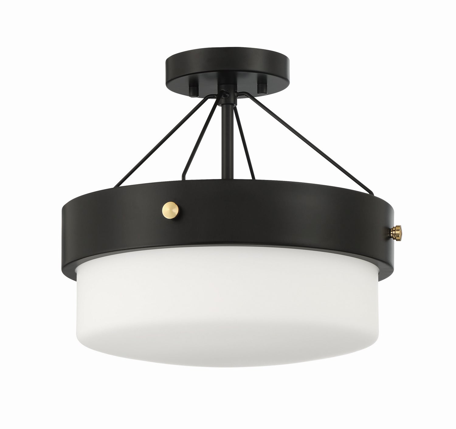 Craftmade - XS3213-FB - Two Light Flushmount - Oak Street - Flat Black