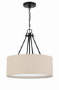 Craftmade - 56593-FB - Three Light Pendant - Duke - Flat Black