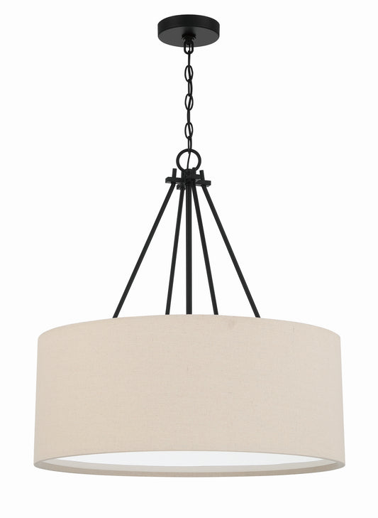 Craftmade - 56594-FB - Three Light Pendant - Duke - Flat Black