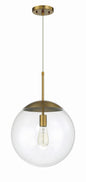 Craftmade - 56893-SB - One Light Pendant - Gaze - Satin Brass