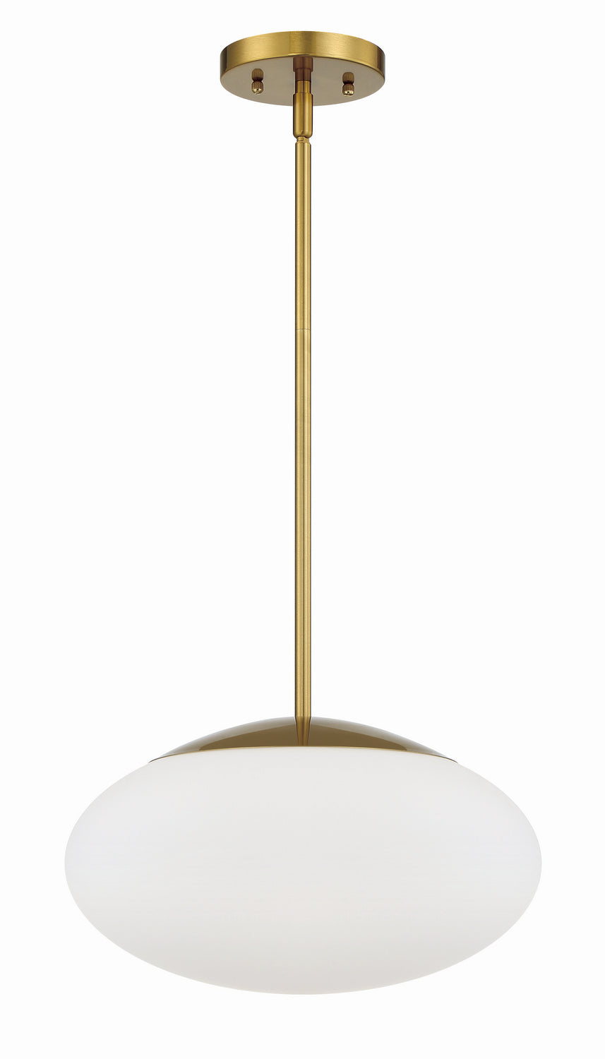 Craftmade - 56894-SB-WG - One Light Pendant - Gaze - Satin Brass