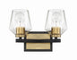 Craftmade - 56902-FBSB - Two Light Vanity - Avante Grand - Flat Black/Satin Brass