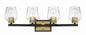 Craftmade - 56904-FBSB - Four Light Vanity - Avante Grand - Flat Black/Satin Brass