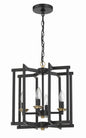 Craftmade - 56934-FBSB - Four Light Foyer Pendant - Avante Grand - Flat Black/Satin Brass