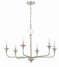 Craftmade - 57026-BNK - Six Light Chandelier - Jolenne - Brushed Polished Nickel