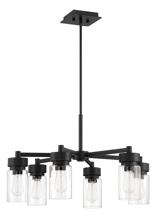 Craftmade - 57126-MN - Six Light Outdoor Chandelier - Bennet - Midnight