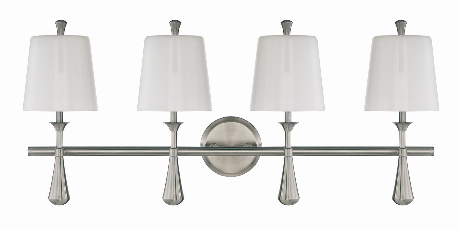 Craftmade - 57404-BNK - Four Light Vanity - Palmer - Brushed Polished Nickel