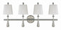 Craftmade - 57404-BNK - Four Light Vanity - Palmer - Brushed Polished Nickel