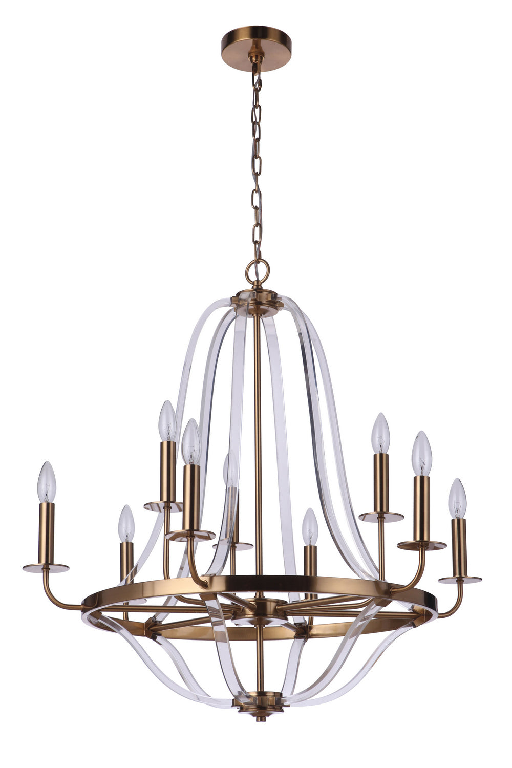 Craftmade - 57729-SB - Nine Light Chandelier - Graclyn - Satin Brass