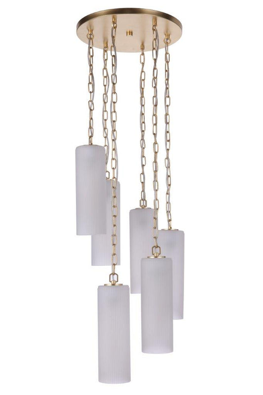 Craftmade - 57996-SNG - Six Light Pendant - Myos - Sunset Gold