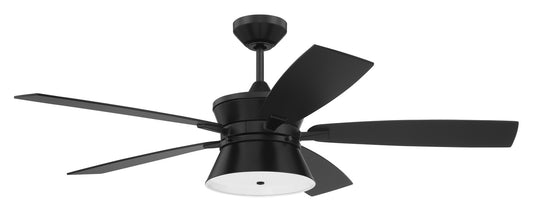 Craftmade - DMK52FB5 - 52"Ceiling Fan - Dominick - Flat Black