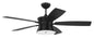 Craftmade - DMK52FB5 - 52"Ceiling Fan - Dominick - Flat Black