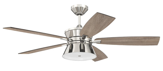 Craftmade - DMK52PLN5 - 52"Ceiling Fan - Dominick - Polished Nickel