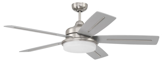 Craftmade - DRW54BNK5 - 54"Ceiling Fan - Drew - Brushed Polished Nickel