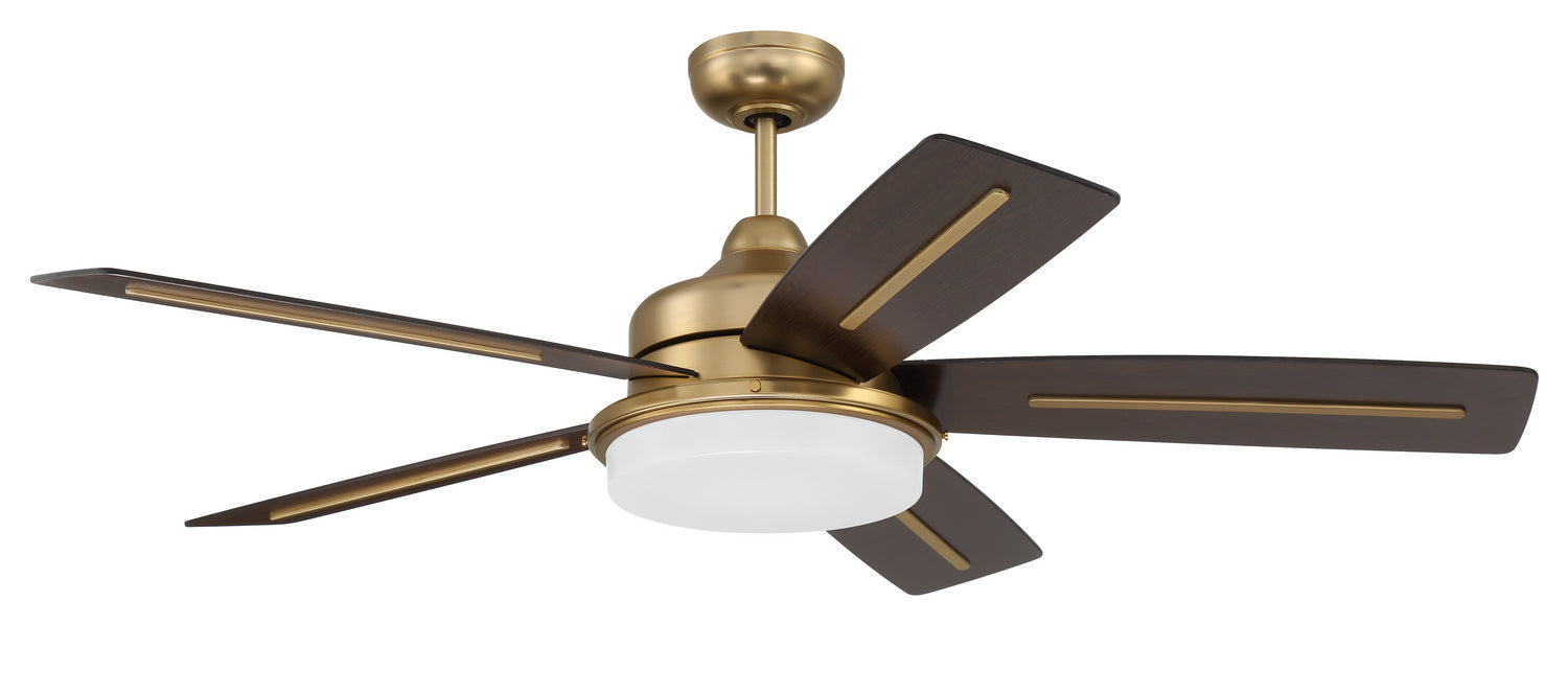 Craftmade - DRW54SB5 - 54"Ceiling Fan - Drew - Satin Brass