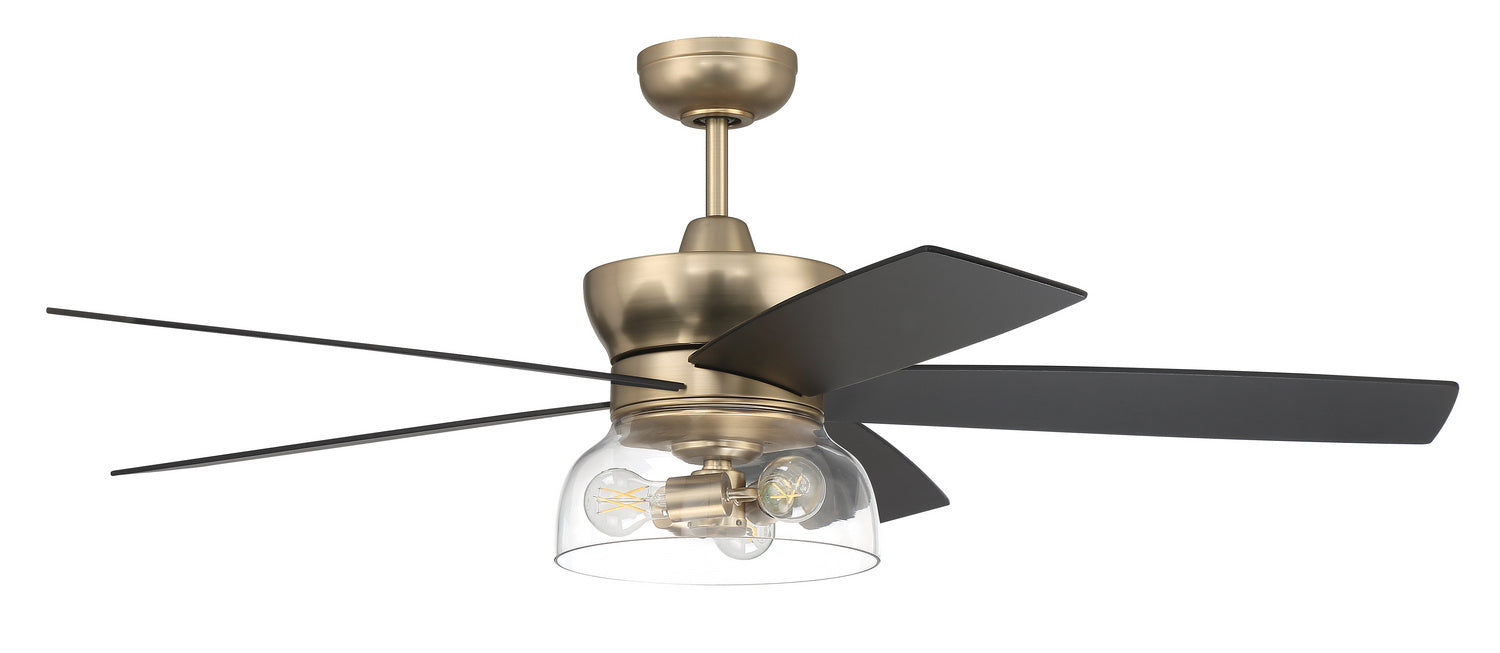 Craftmade - GBN52SB5 - 52"Ceiling Fan - Gibson - Satin Brass