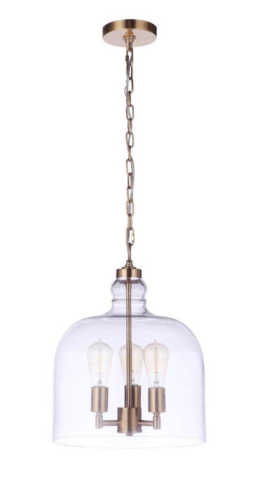 Craftmade - P975SB3 - Three Light Pendant - Jackson - Satin Brass