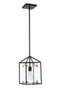 Craftmade - P985FBSB1 - One Light Pendant - Aaron - Flat Black/Satin Brass