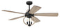 Craftmade - RSE52FB5 - 52"Ceiling Fan - Reese - Flat Black