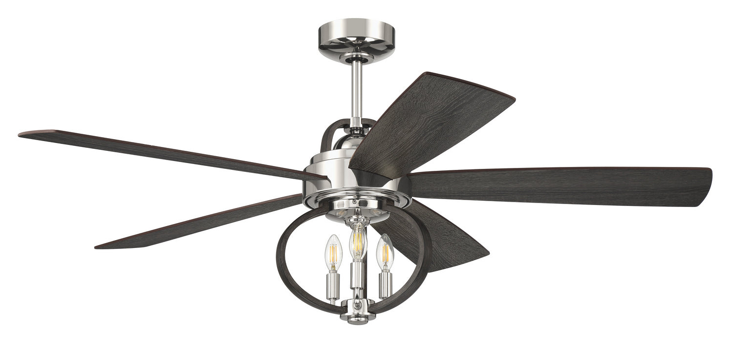 Craftmade - RSE52PLN5 - 52"Ceiling Fan - Reese - Polished Nickel