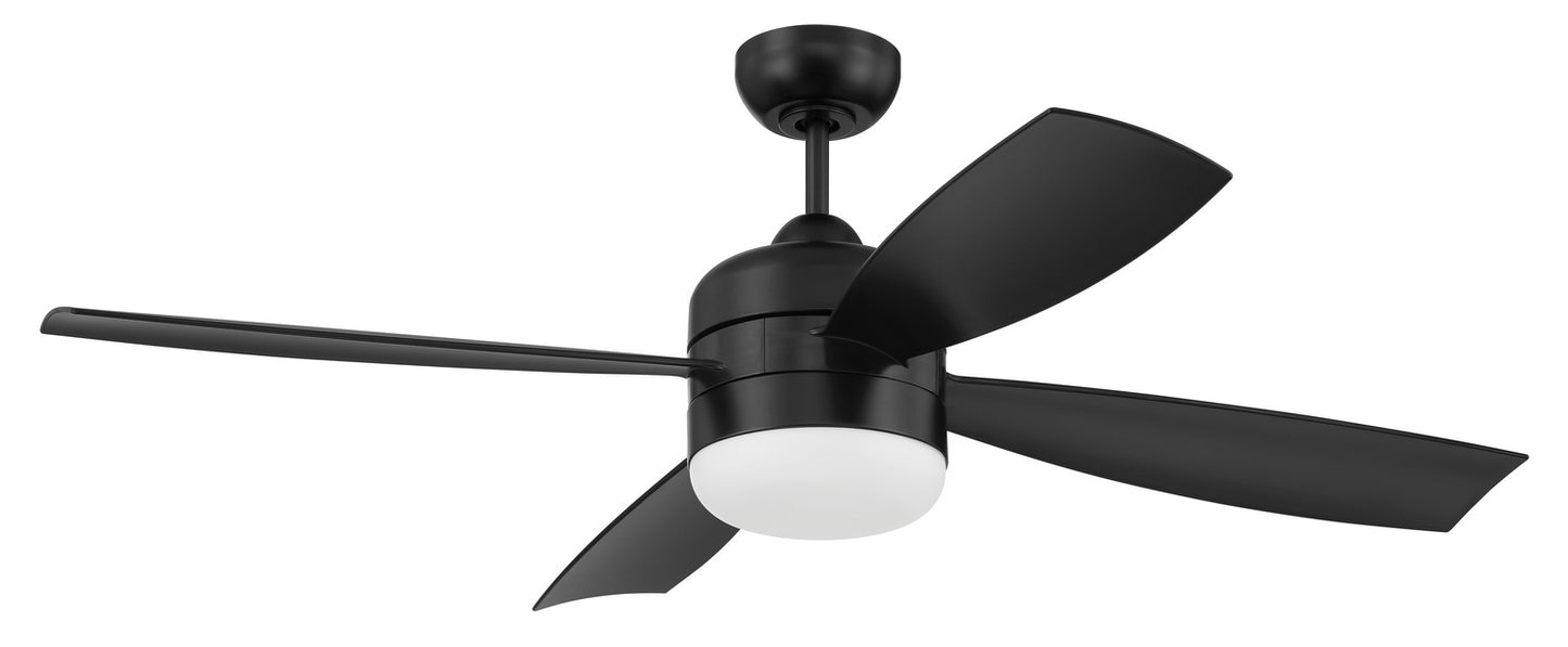 Craftmade - SBN52FB4 - 52"Ceiling Fan - Sebastion - Flat Black