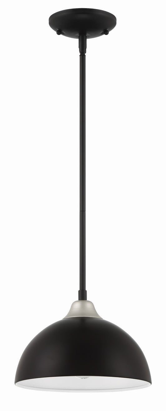 Craftmade - ZA4911-MNSA - One Light Outdoor Pendant - Kahn - Midnight/Satin Aluminum