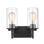 Millennium - 494002-MB - Two Light Vanity - Janna - Matte Black