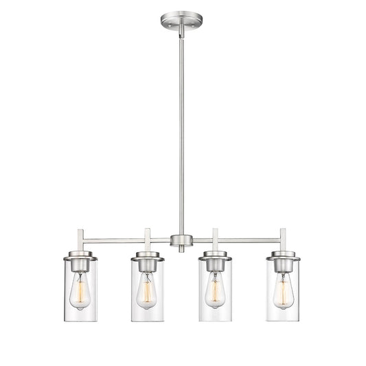 Millennium - 495004-BN - Four Light Chandelier - Janna - Brushed Nickel