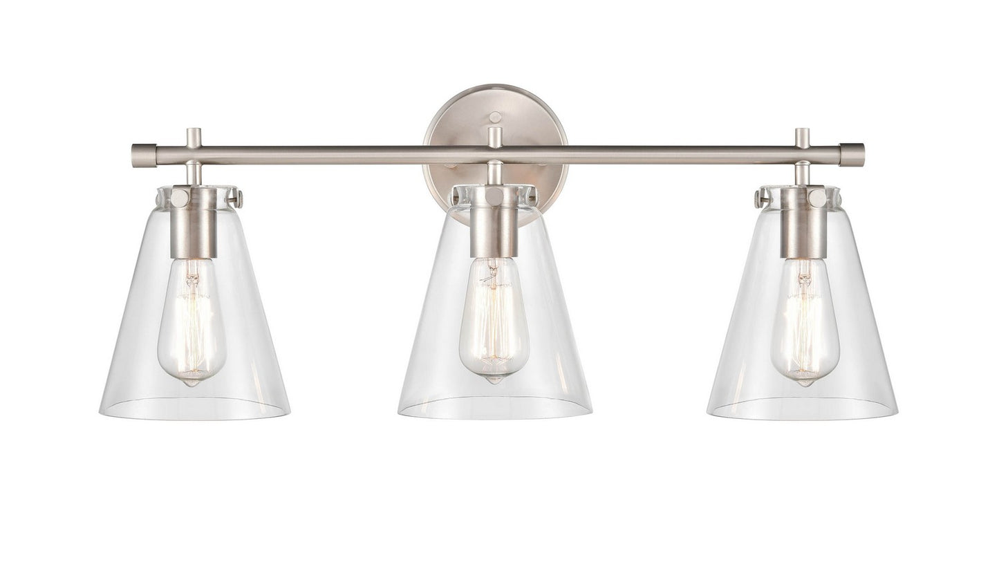 Millennium - 8123-BN - Three Light Vanity - Aliza - Brushed Nickel