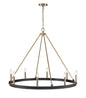 Millennium - 9508-MB/MG - Eight Light Chandelier - Carruth - Matte Black Modern Gold