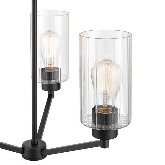 Millennium - 9513-MB - Three Light Chandelier - Beverlly - Matte Black