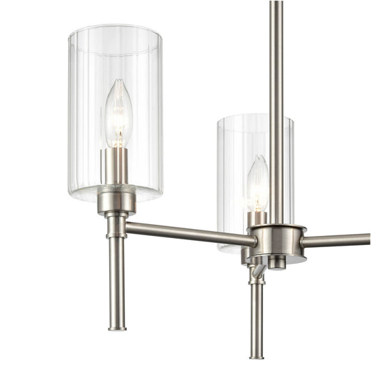 Millennium - 9913-BN - Three Light Chandelier - Chastine - Brushed Nickel