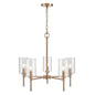 Millennium - 9915-MG - Five Light Chandelier - Chastine - Modern Gold