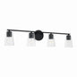 Capital Lighting - 148641MB-537 - Four Light Vanity - Portman - Matte Black