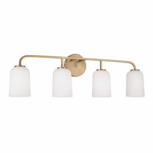 Capital Lighting - 148841AD-542 - Four Light Vanity - Lawson - Aged Brass