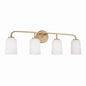 Capital Lighting - 148841AD-542 - Four Light Vanity - Lawson - Aged Brass