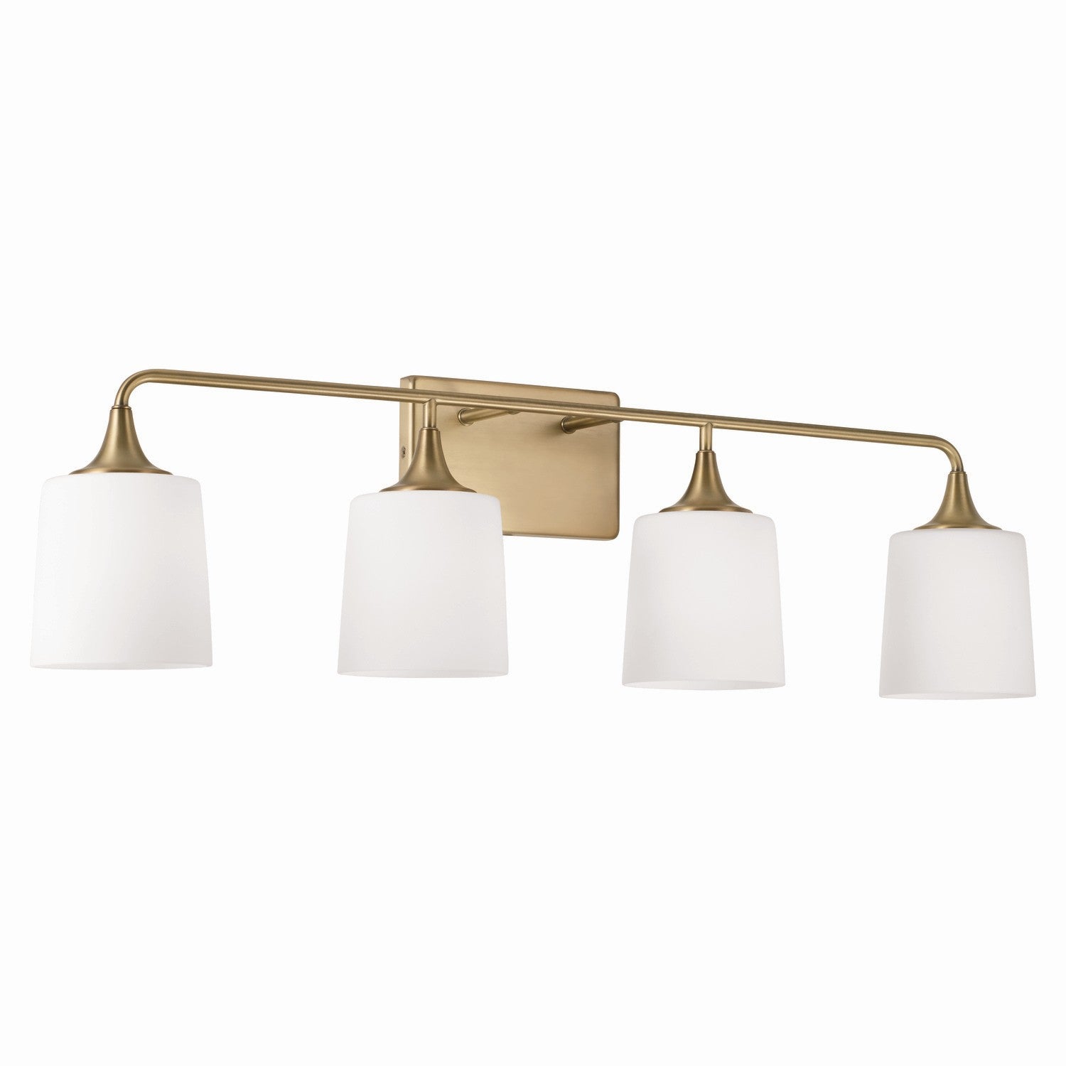 Capital Lighting - 148941AD-541 - Four Light Vanity - Presley - Aged Brass