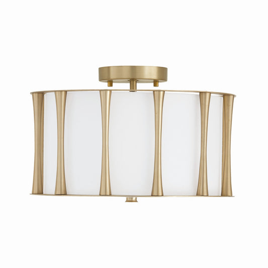 Capital Lighting - 244631MA - Three Light Semi-Flush Mount - Bodie - Matte Brass