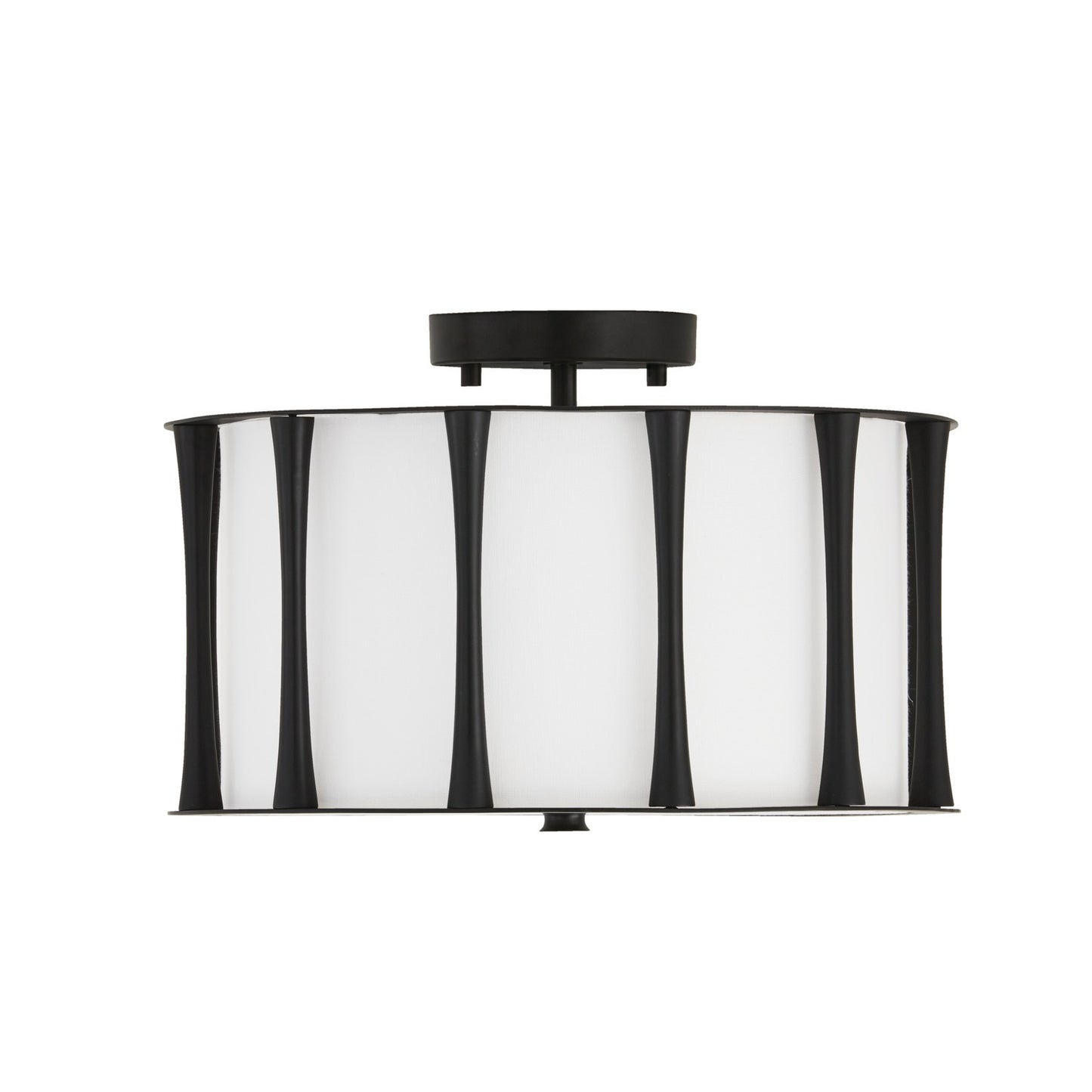 Capital Lighting - 244631MB - Three Light Semi-Flush Mount - Bodie - Matte Black