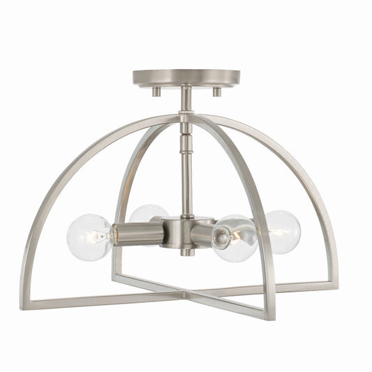 Capital Lighting - 248841BN - Four Light Semi-Flush Mount - Lawson - Brushed Nickel