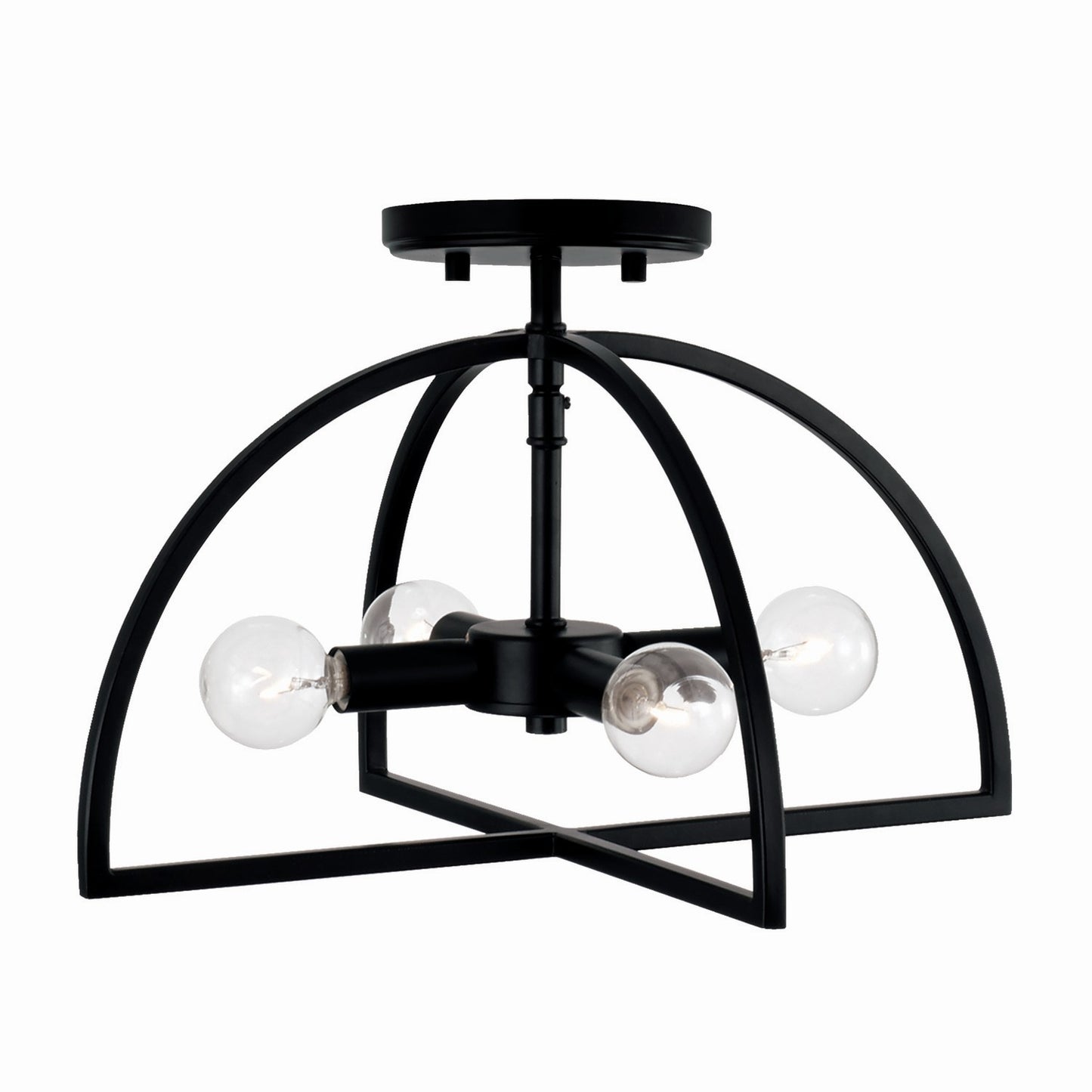 Capital Lighting - 248841MB - Four Light Semi-Flush Mount - Lawson - Matte Black