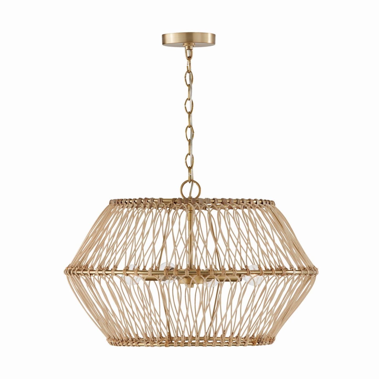 Capital Lighting - 344142MA - Four Light Pendant - Wren - Matte Brass